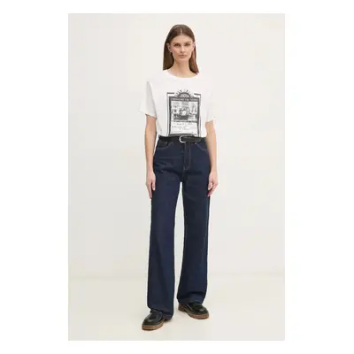 Bavlněné tričko Pepe Jeans LELE bílá barva, PL505992