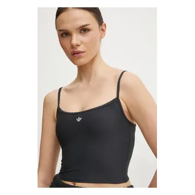 Top adidas Originals ESSENTIALS TANK dámský, černá barva, JG1016