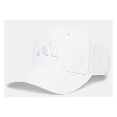 Bavlněná baseballová čepice adidas BBALL CAP TONAL béžová barva, s aplikací, JC8879