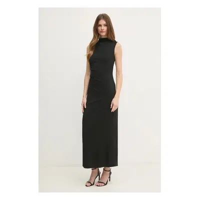 Šaty OUI černá barva, maxi, oversize, 89815