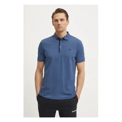 Bavlněné polo tričko The North Face Premium Slim modrá barva, NF0A8C1NHDC1