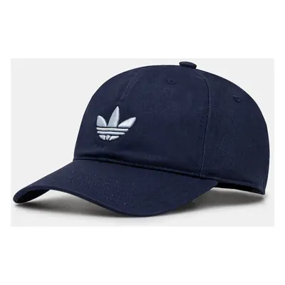 Bavlněná baseballová čepice adidas Originals BASEBALL AC tmavomodrá barva, s aplikací, JC6030