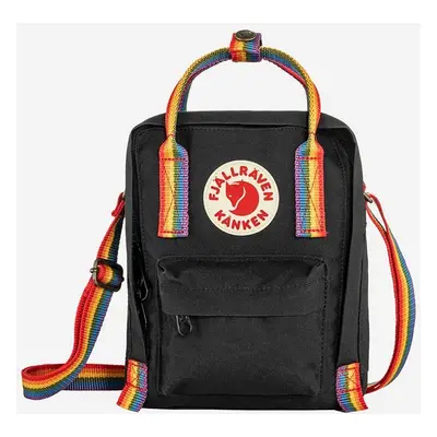 Ledvinka Fjallraven Kanken Rainbow Sling černá barva, F23623.550.907-907