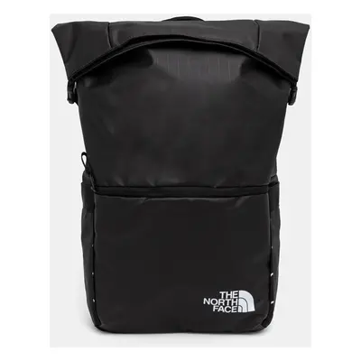 Batoh The North Face Base Camp Voyager Rolltop pánský, černá barva, velký, hladký, NF0A81DO53R1