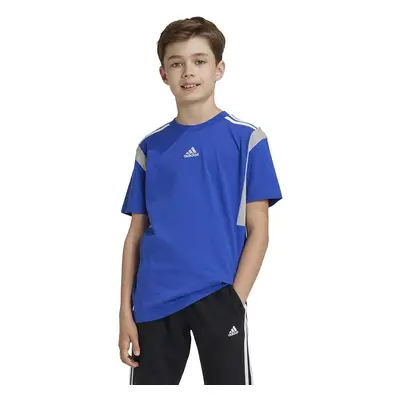 Dětské bavlněné tričko adidas B T CB tmavomodrá barva, JH1080