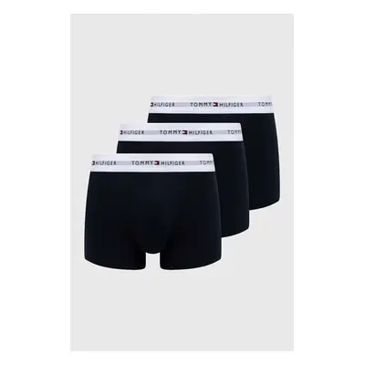 Boxerky Tommy Hilfiger 3-pack pánské, tmavomodrá barva, UM0UM02761