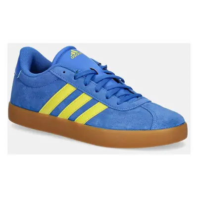 Semišové sneakers boty adidas VL COURT 3.0 modrá barva, JH8723