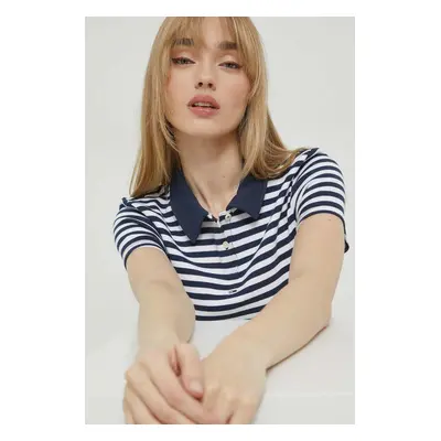 Polo tričko Tommy Jeans tmavomodrá barva