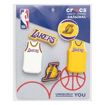 Připínačky na obuv Crocs JIBBITZ NBA Los Angeles Lakers 5-pack 10011275