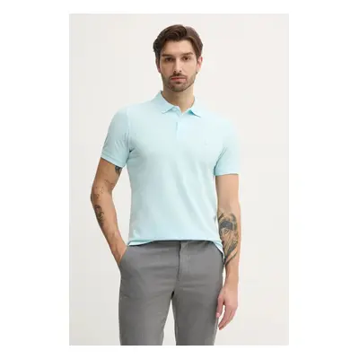 Bavlněné polo tričko United Colors of Benetton růžová barva, 3089J3179