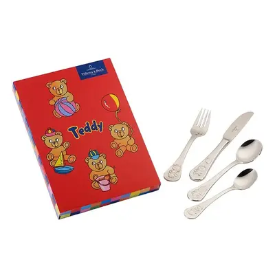 Sada dětských příborů Villeroy & Boch Teddy 4-pack šedá barva