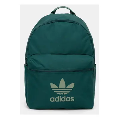 Batoh adidas Originals Adicolor zelená barva, velký, s potiskem, JI9437