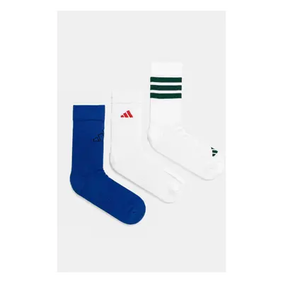 Ponožky adidas LOGO PACK 3PP 3-pack bílá barva, JD5831