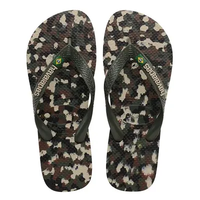 Žabky Havaianas BRASIL TECH II pánské, zelená barva, 4147965-4896