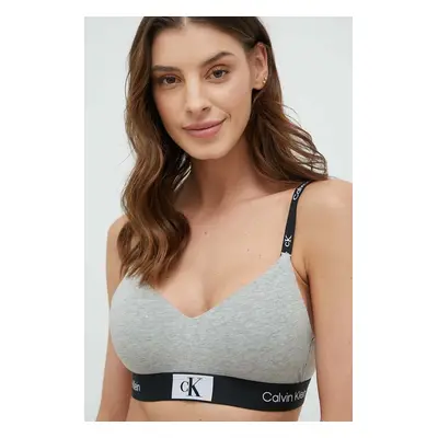 Podprsenka Calvin Klein Underwear šedá barva, 000QF7218E