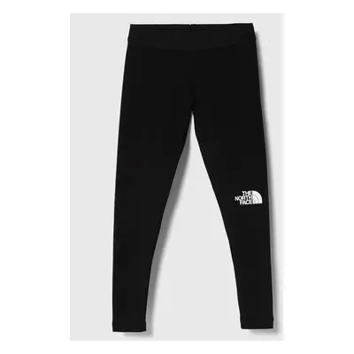 Dětské legíny The North Face EVERYDAY LEGGINGS černá barva, s potiskem