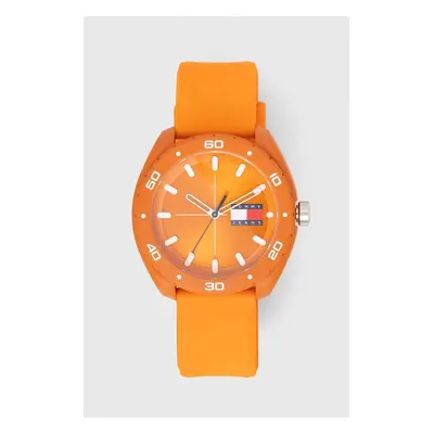 Hodinky Tommy Hilfiger oranžová barva, 1792066