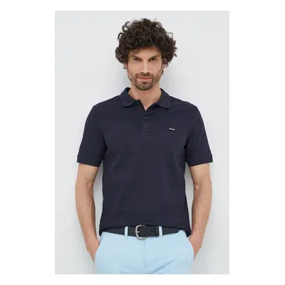 Polo tričko Calvin Klein tmavomodrá barva, K10K111196