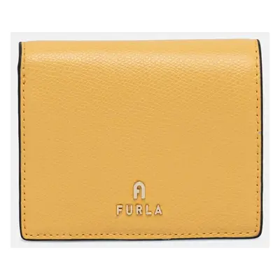 Kožená peněženka Furla žlutá barva, WP00304 ARE000 3592S