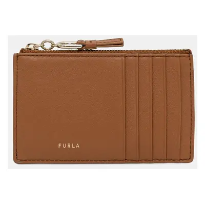 Kožená peněženka Furla hnědá barva, WP00449 BX2045 RY000