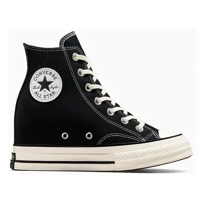 Kecky Converse Chuck 70 Wedge dámské, černá barva, A12563C