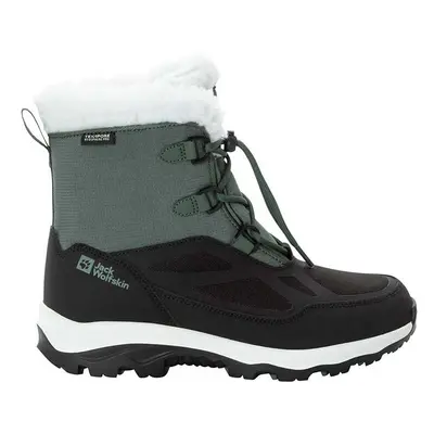 Dětské zimní boty Jack Wolfskin VOJO SHELL XT TEXAPORE MID zelená barva