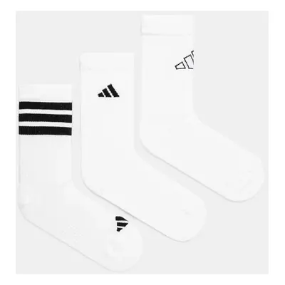 Ponožky adidas 3-pack bílá barva, JI6316