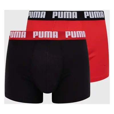 Boxerky Puma 2-pack pánské, červená barva, 938320