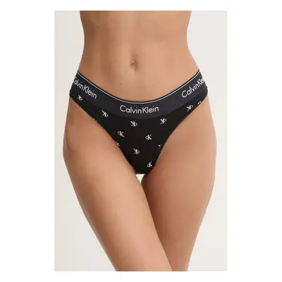 Tanga Calvin Klein Underwear černá barva, 0000F3786E