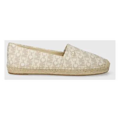 Espadrilky MICHAEL Michael Kors Kendrick béžová barva, 40R4KNFP1B