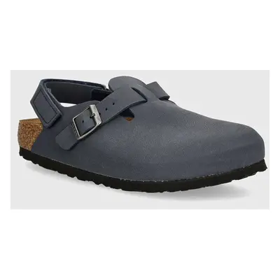 Dětské nubukové sandály Birkenstock Tokio AS tmavomodrá barva, 1027917