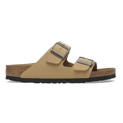 Nubukové pantofle Birkenstock Arizona Birkibuc béžová barva, 1029170