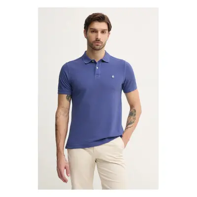 Bavlněné polo tričko United Colors of Benetton růžová barva, 3089J3179