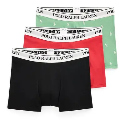 Boxerky Polo Ralph Lauren 3-pack pánské, zelená barva, 714830299