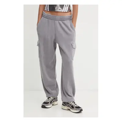 Bavlněné tepláky adidas Originals šedá barva, IW5489