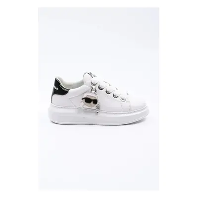 Kožené sneakers boty Karl Lagerfeld KAPRI bílá barva, KL62576T