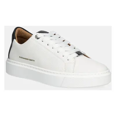 Sneakers boty Alexander Smith London bílá barva, ALBBLDM9066WBK