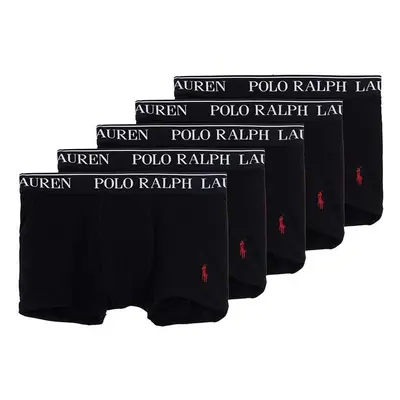 Dětské boxerky Polo Ralph Lauren 5-pack černá barva