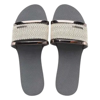 Pantofle Havaianas YOU TRANCOSO PREMIUM dámské, šedá barva, 4146063.5178