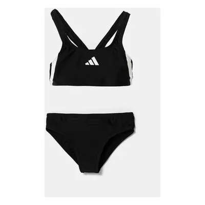 Dvoudílné dětské plavky adidas Performance černá barva, JN6581