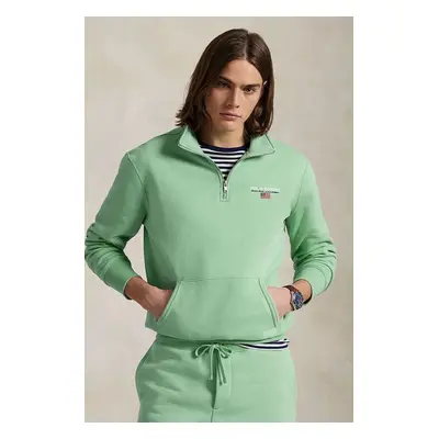 Mikina Polo Ralph Lauren pánská, modrá barva, hladká, 710969033