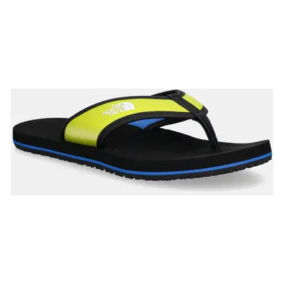 Dětské žabky The North Face BASE CAMP FLIP-FLOP zelená barva, NF00CJ8S7M61