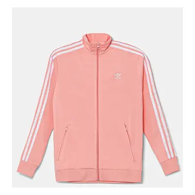 Dětská mikina adidas Originals oranžová barva, s aplikací, JD1622