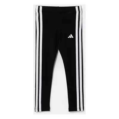 Dětské legíny adidas černá barva, s aplikací, JE0313