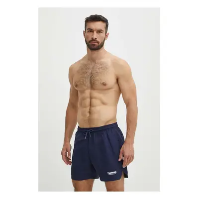 Plavkové šortky Hummel hmlNED SWIM SHORTS tmavomodrá barva, 227641