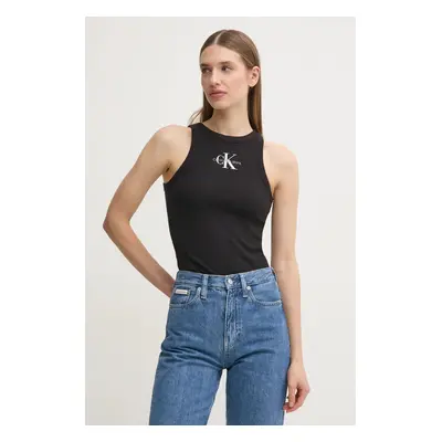 Top Calvin Klein Jeans dámský, černá barva, J20J225301