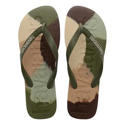 Žabky Havaianas TOP LOGOMANIA COLORS II pánské, zelená barva, 4147526-0869