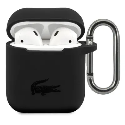 Pouzdro na airpod Lacoste Airpods Cover černá barva