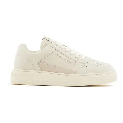 Kožené sneakers boty Emporio Armani béžová barva, X3X211 XR101 T847