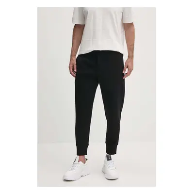 Kalhoty Emporio Armani pánské, černá barva, jogger